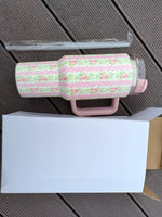 1000ML Large Capacity Water Bottle Various Styles Pink White Vacuum Cup Stainless Steel Juice Milk Tea Car Mugs Gifts