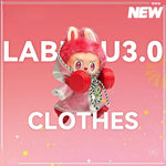 Doll Clothes: Baby Clothes Third Generation, Front High Energy Set, Sitting Party, Macaron,Only clothes