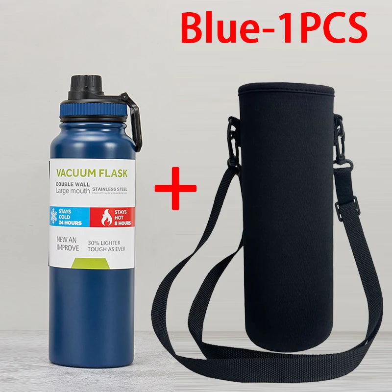 600/800/1000ML Outdoor Thermos Water Bottle Stainless Steel Insulated Cup Keeps Cold and Heat Thermal Mug Travel Vacuum Flasks