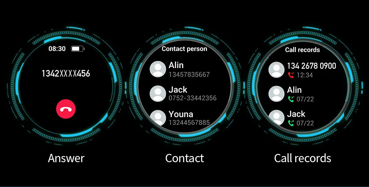 AK75 Smart Watch Flashlight 1.9inch Men Outdoors Sports Fitness Tracker 700mah Large Battery BT Calling LED Light Smartwatch