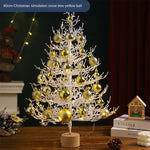 Christmas party decorations Christmas tree desktop decorations Christmas decorations simulation tree white decorative balls