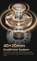 HAYLOU S40 ANC Wireless Headphone 50dB Noise Canceling Hi-Res 3D Spatial Audio Earphone with LDAC Bluetooth 6.0 Over Ear Headset