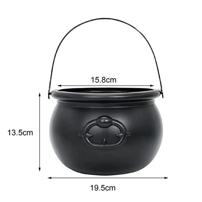 Large Wizard Witch Cauldron Decoration Prop Halloween Irish Parties Table Centerpieces Candy Holder Table Halloween Decorations