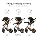 Baby Stroller Light Stroller for Newborn pushchair prams Baby Carriage 3 in 1 baby car seat Foldable Stroller with Mommy Bag
