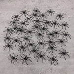 50-100Pcs Halloween Luminous Spiders Scary Trick Spider Indoor & Outdoor Haunted House Decorative Props Halloween Party Supplies