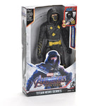 Action Toy 30cm Marvel Avengers Toy Thanos Hulk Spiderman Iron Man Captain America Thor Black Panther With Sound And Light