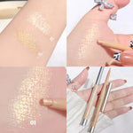 Glitter Eyeshadow Pen Pearlescent Matte Diamond Eyeliner Pen Waterproof Highlight Brighten Silkworm Makeup Pencil Shiny Eyelids