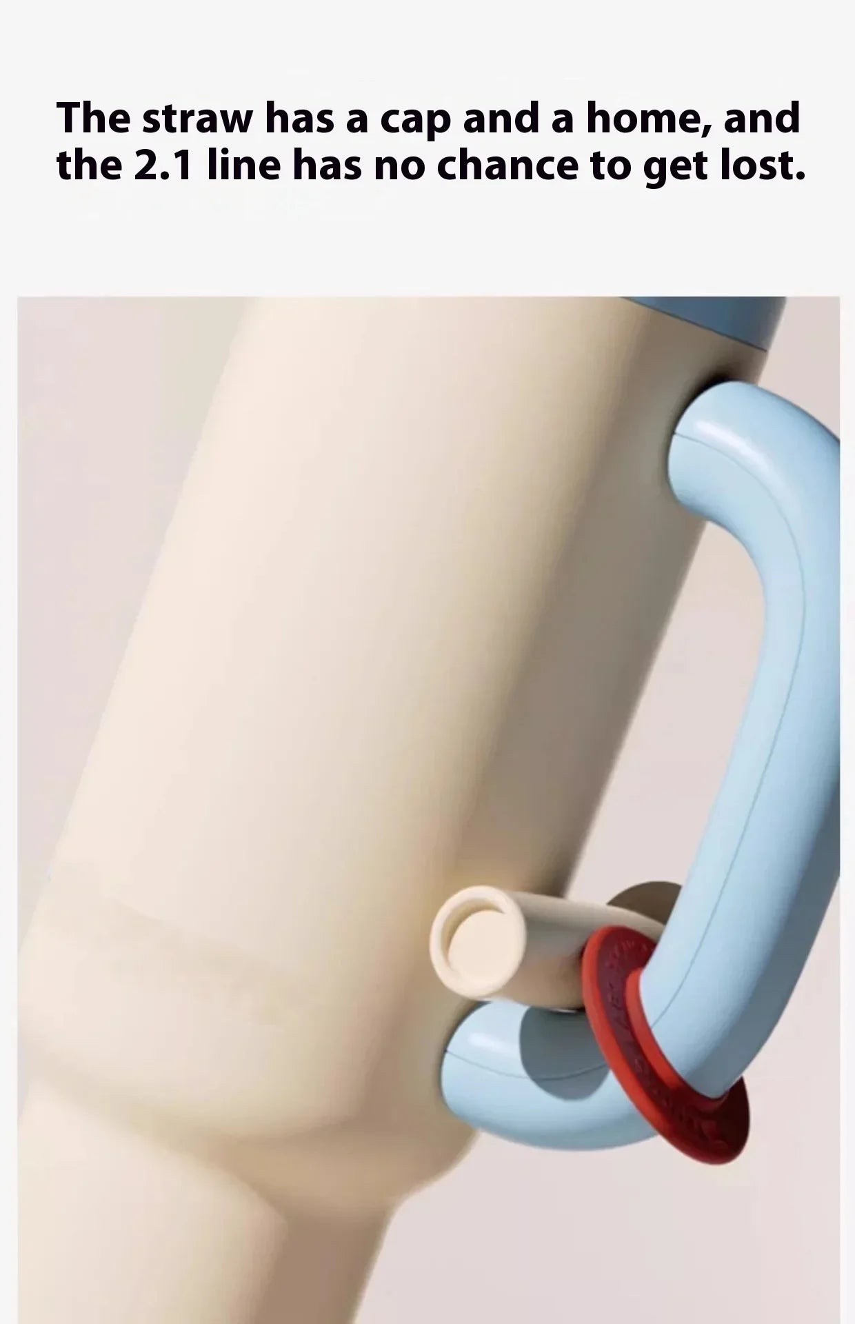 2025 New Female King Cup 304 Stainless Steel Straw Insulated Ice Cup - Thick, Portable Handle Design for Trendy Hydration