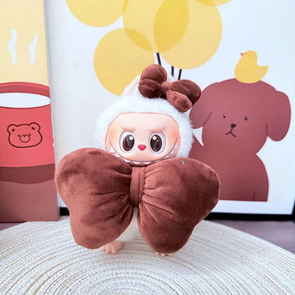 Labubu Doll Rain Boots Labubu I II III Idol Dolls Colorful Shoes and Headphones Multicolor Big Bow LabubusAccessories DIY Gifts