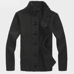 Men Sweater New Autumn Front Button Cardigan Stand Collar Sweaters for Men Coat Winter Warm Knitwear Clothing pull homme MY271