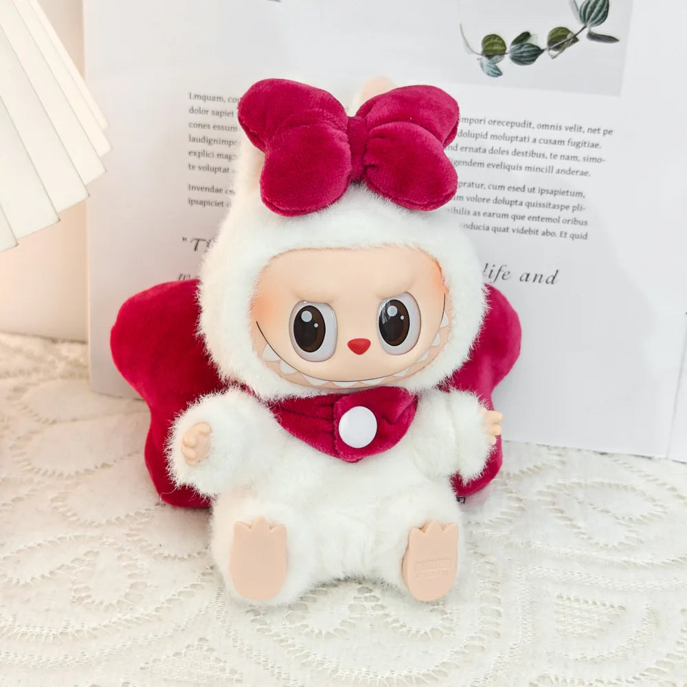 Doll Clothes For Labubu V1 V2 V3 Doll Plush Idol Doll Angel Wings Serise Decoration Accessories Diy Toy Sitting Party Fans Gift