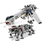 1758PCS Republic Dropship Building Blocks Set AT-OT Walker Compatible with 10195 05053 Birthday Toy Gift Educational Bricks Mode