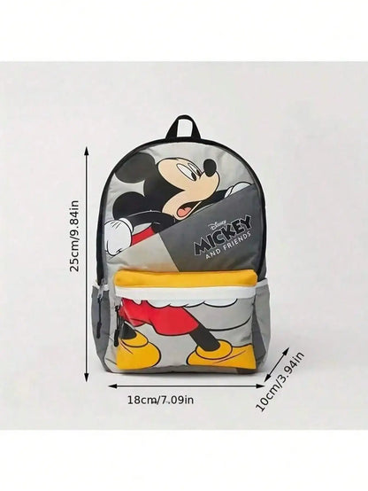 Disney Cartoon Mickey New Children's Fashion Backpack Girls School Bag Casual Cartoon Men and Women Cute Fashion Backpack