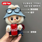 Clothes for Clothes Doll DIY Accessories Pull Cloth Cola Happiness Factor Labubu Clothes Set Doll Outfit Have Shoes