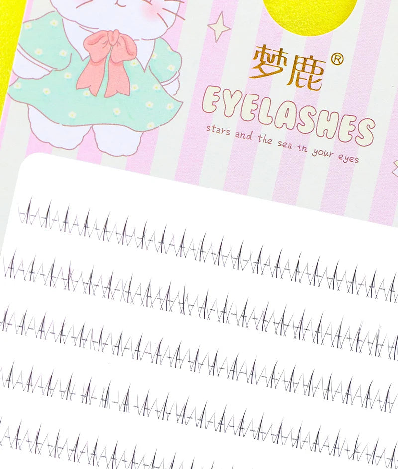 5-7mm Air Lower Eyelashes Fairy Fake LashesSegmented Natural Under Lashes Manga Bottom Lashes Makeup Eyelash Makeup Tool10 Rows
