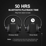 Oneodio A10 Bluetooth 5.4 Headphones Hybrid Active Noise Cancelling With Hi-Res Audio Over Ear Wireless Headset ANC With 5-Mic
