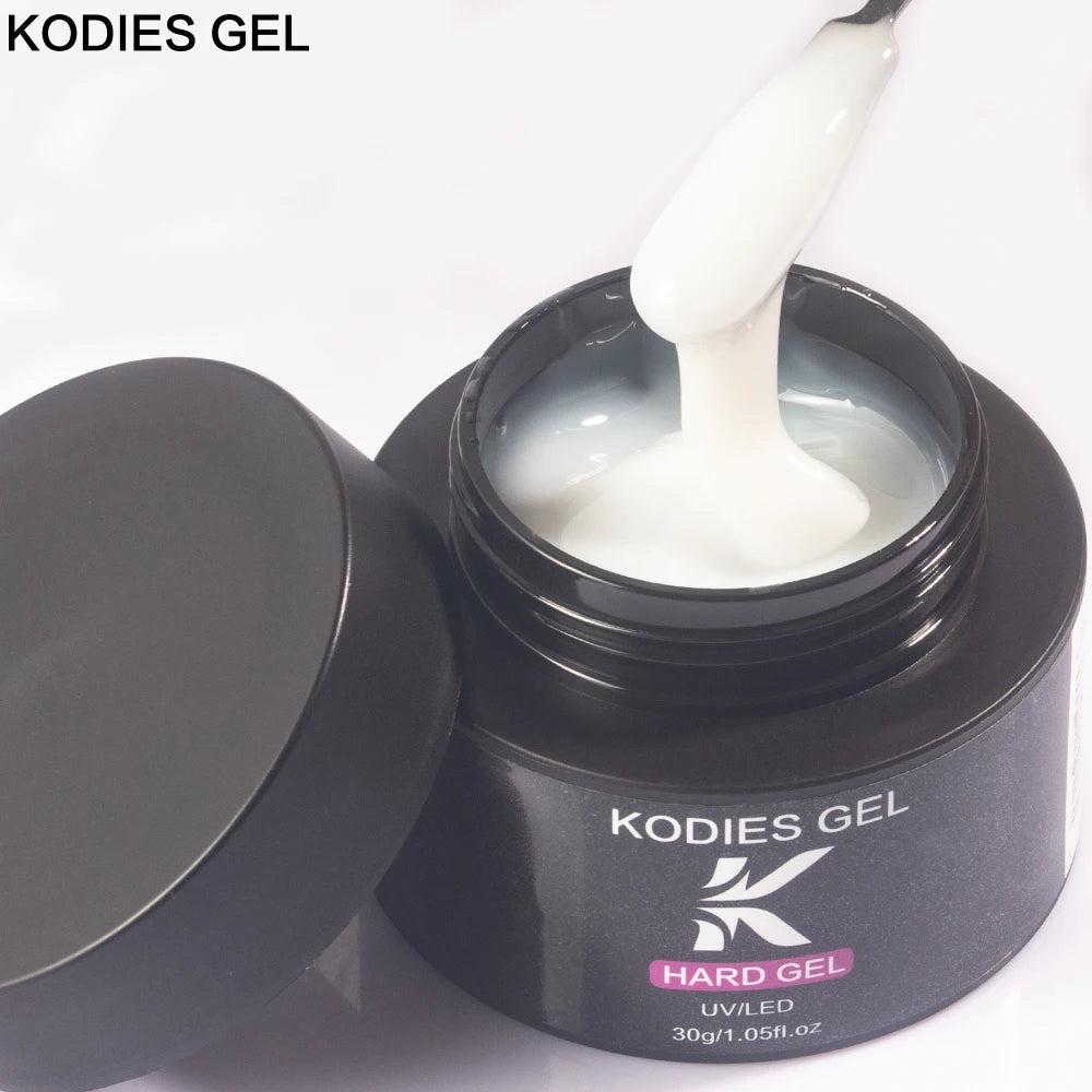 KODIES GEL Acrylic Builder Nail Gel for Extension 30g Blush Pink Soft Hard Construction Gel Semi Permanent UV Manicure Nail Art
