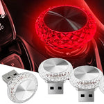 Car USB Ambient Light Mini LED Decorative Atmosphere Lamps for Auto Interior Environment Light Computer Portable Light Plug Play