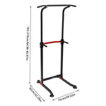 Power Tower Dip Station, Freestanding Pull-Up Bar, Height Adjustable, Pull Up Bar, Fitness Equipment for Home, Max. Load 150 kg