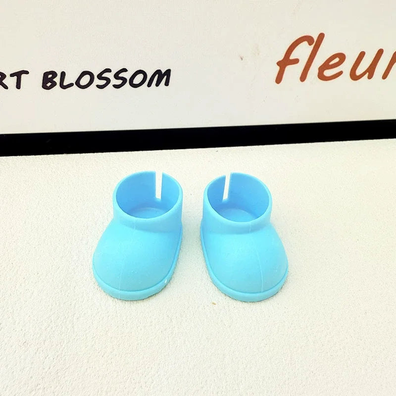 Mini Doll'S Clothes Outfit Accessories For Ropa Labubu Idol doll Raincoat short rain boots rain shoes Clothing Gift