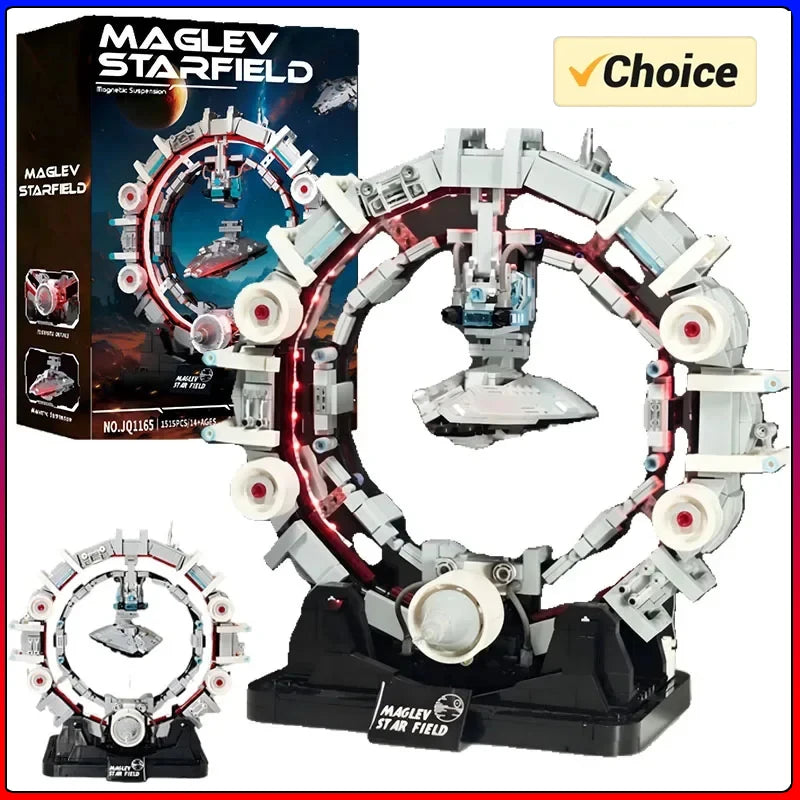 1515Pcs MOC Planet Series Building Blocks Set Technical Hovering Large Sword Model Battle Starship Bricks Toys for Children Gift