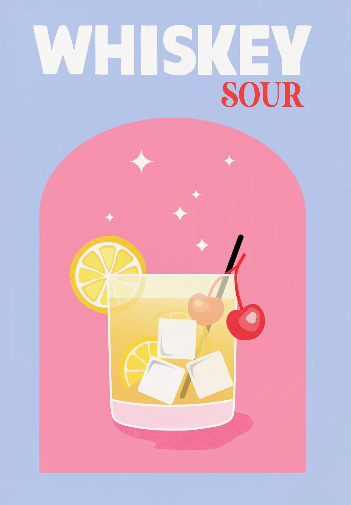 Simplicity Colorful Cocktail Posters Trendy Drinks Prints Whiskey Bar Cart Prints Canvas Painting Wall Pictures Home Bar Decor