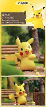 Pokemon Pikachu Anime Action Figure Toy Pvc Toy Model Hand Made Anime Dolls Toys Game Peripheral Toys Ornaments Gifts For Kids