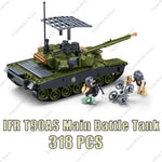 SLUBAN Military Antiaircraft Missile Vehicle Pantsir S1S Anti-aircraft Car Model Building Blocks Sets Soldier Bricks Kids Toys