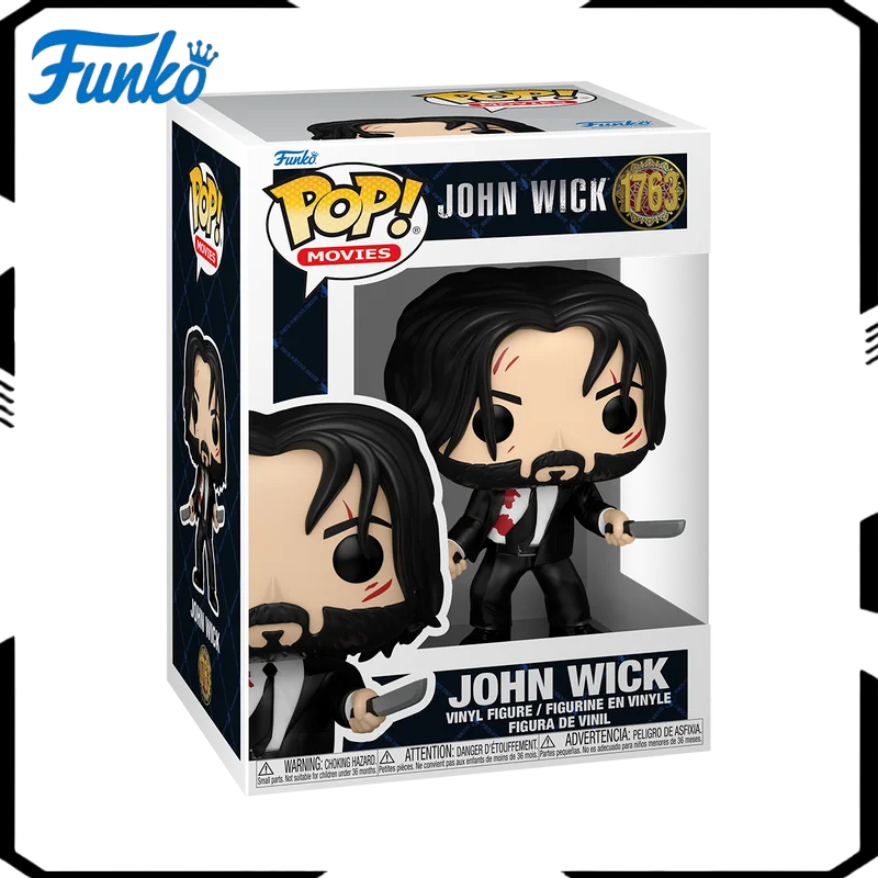 Funko POP Original John Wick Anime Figure 1763 Action Figure Toys for Boys Girls Gift Collectible Model Ornaments