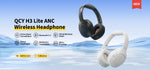 QCY H3 Lite ANC Wireless/Wired Headphones Bluetooth 5.3 Foldable Over Ear Headset HIFI Sound 60H Playtime Earphones Dual Connect
