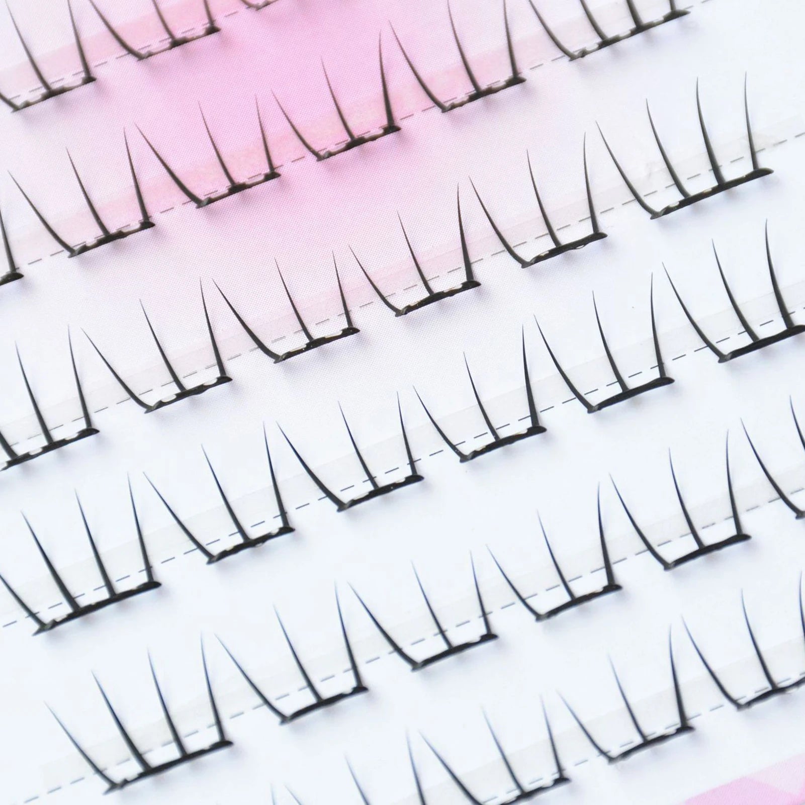 Self Adhesive Individual Eyelashes No Glue Needed Fluffy Cluster Eyelash Korean Fashion Manga Lash Extension for Daily Makeup