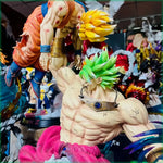 Broli Vs Goku Anime Figure Dragon Ball Broli 28cm Figurine Pvc Statue Model Doll Desk Decoration Collectible Toys Christmas Gift
