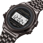 Retro Square Electronic Watches Digital Display Women Men Watch Rose Gold Silver Luxury Ladies Wristwatches Relojes Para Mujer