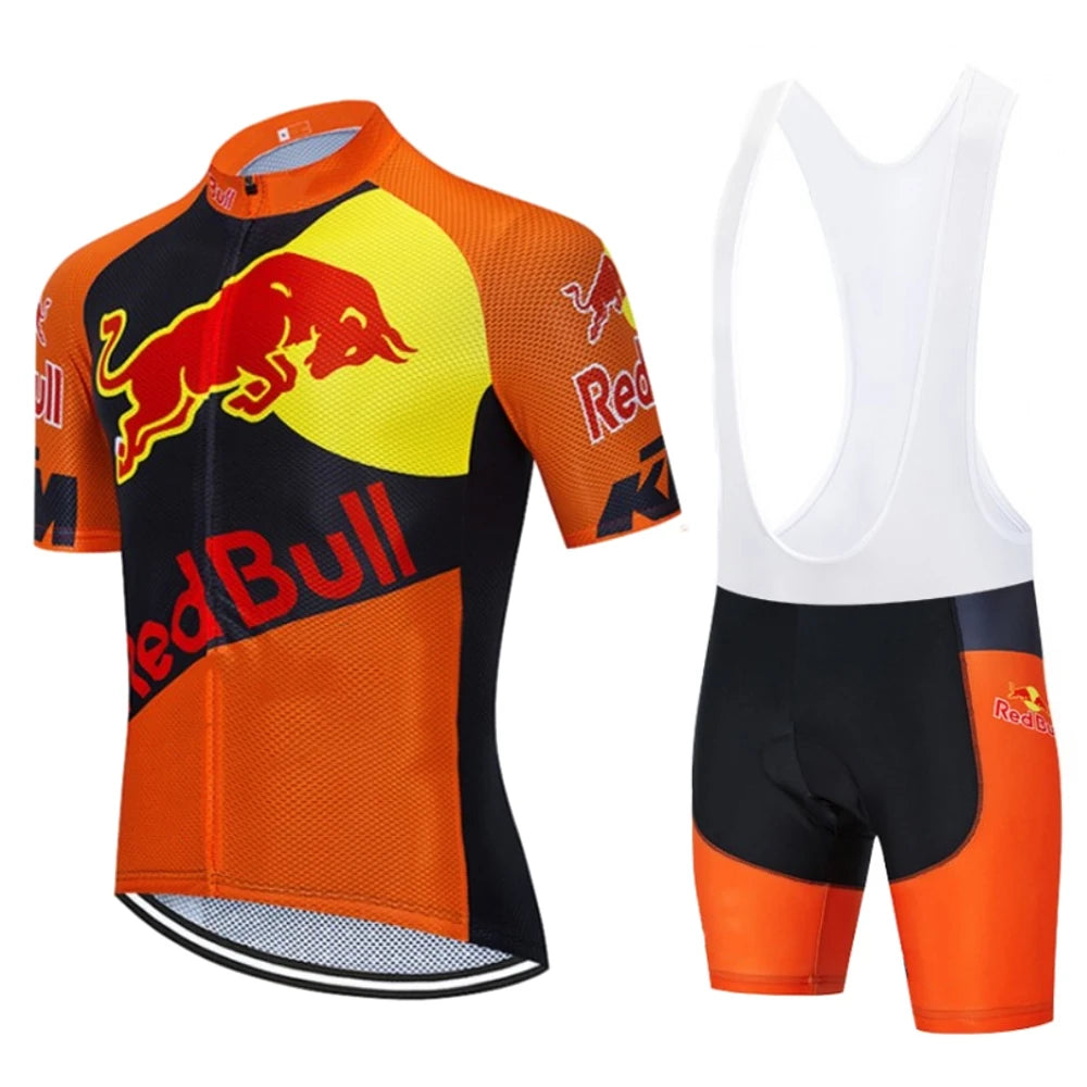 Red Bull Bicycle Clothing Jersey Cycling Uniforms for Men Jacket Team Set Bike Man Sports Bicycles Men's Cycling Suit Road Bikes