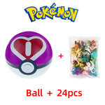 24pcs Pokemon Figure Different Styles Tomy Model Collection 2-3cm Pikachu Anime Pokeball Poke Ball Go Elf Toys Dolls Child Gift