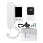 Video Door Phone System 3.5 Inch IPS Screen Wireless Doorbell with Camera Doorphone Telephone Style Wireless Doorbell Intercom