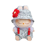 For 3rd Gen 17cm Labubu Trend Clothes Pendant Sitting Party Graffiti Strap Pants Hat Labubu Retro Clothes