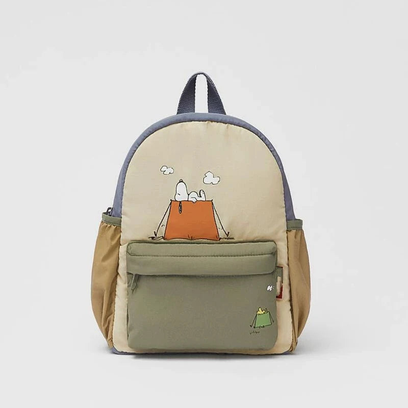 6 styles Kawaii Disney Lilo & Stitch Plush or Glossy Messenger Bag Cartoon Large-Capacity Student Backpack Kindergarten Bag Gift