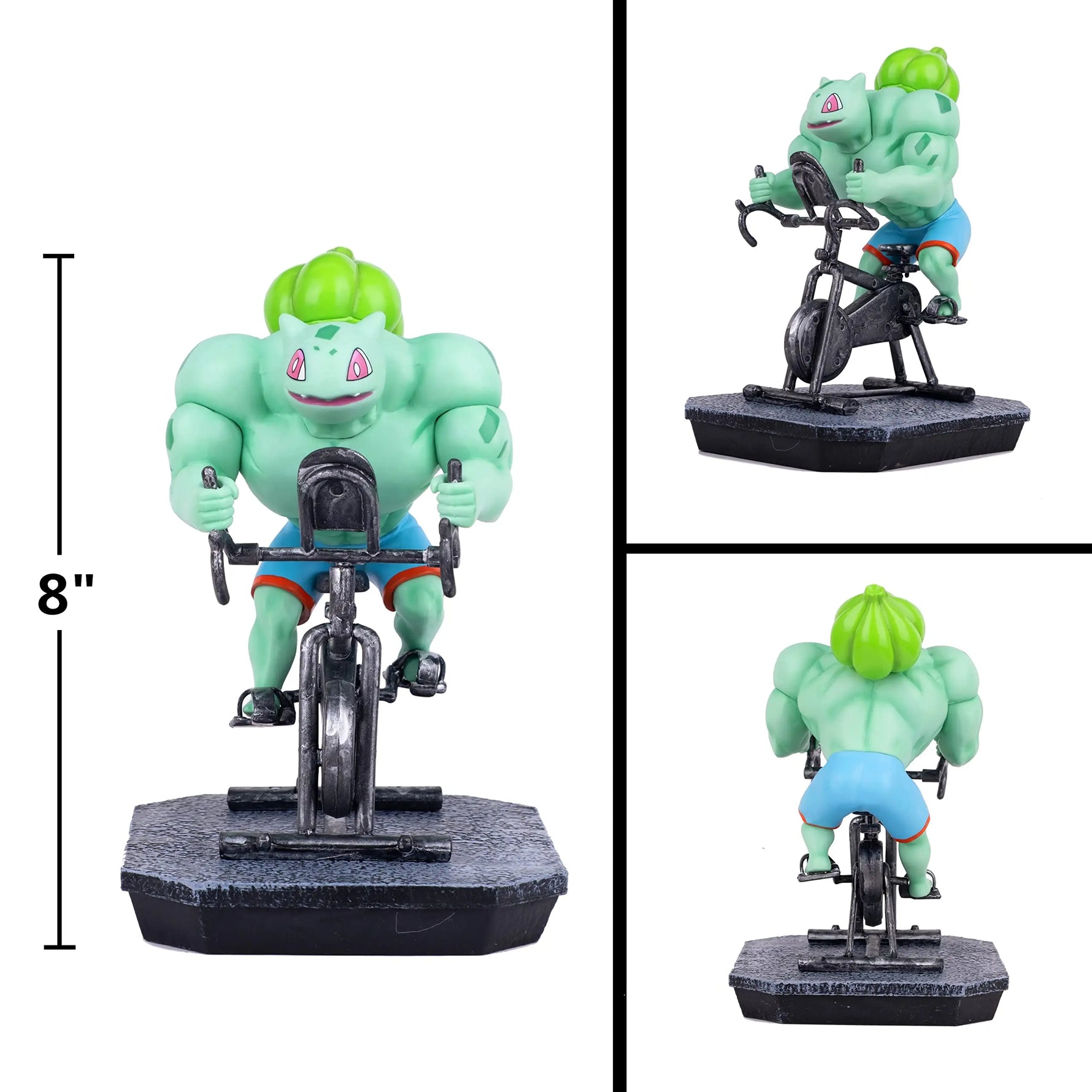 Pokemon Toys GYM Figurines Cartoon Fitness Muscle Man Action Figure Charmander Bulbasuar Squirtle Gengar Fit Model Anime Toys