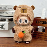 17cm Labubu Doll Capybara Costume Suit V1 V2 V3 Clothes Set Plush Toy Outfit Accessories