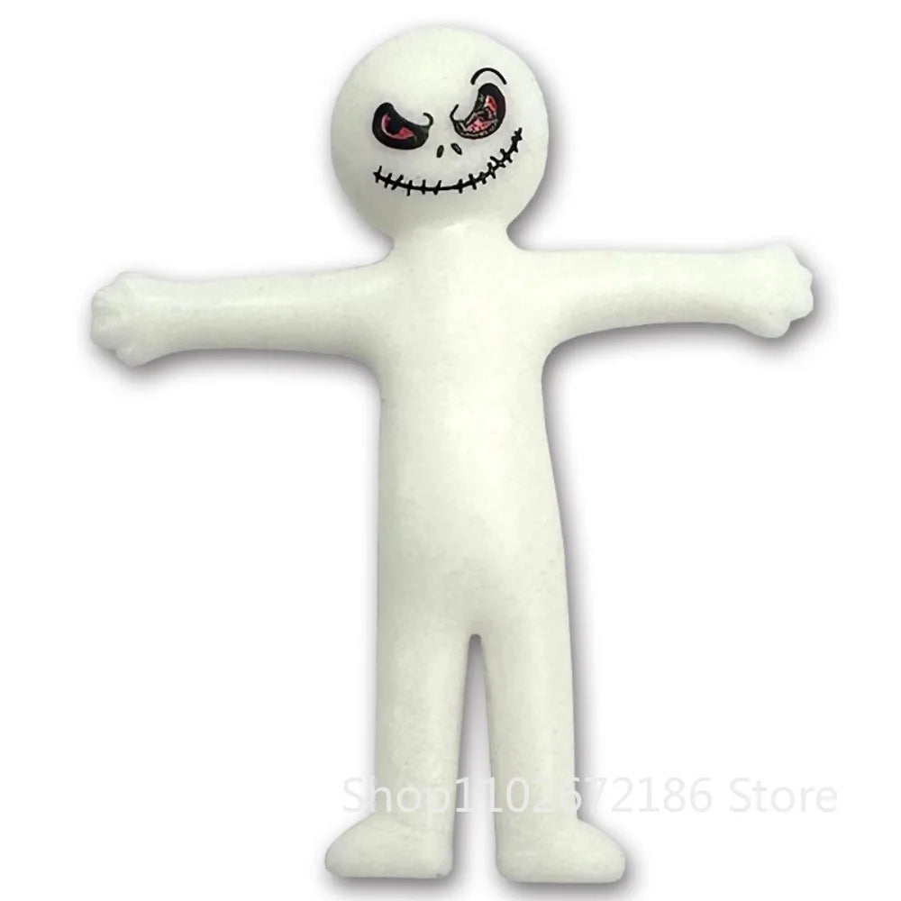 12/24/36 Pcs Mini Colorful Stretching and Reducing Stress Little People Halloween Birthday Party Gift Carnival Gift Pack Filler