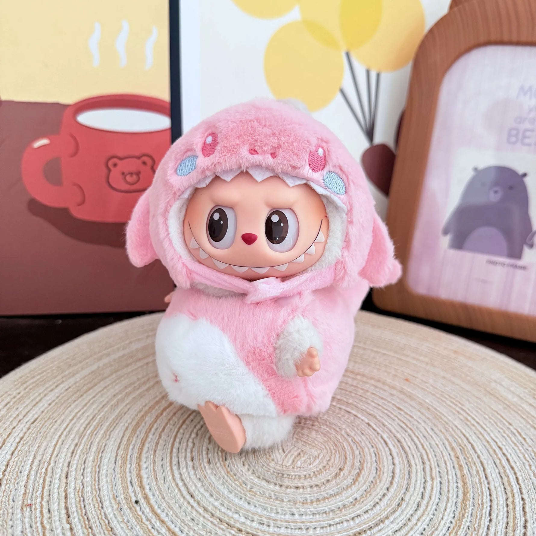 Clothes For Labubu Wacky Mart Cute Doll Clothes Cockroach Food Clothing Fried Shrimp Outfit Cartoon Costumes Suit Diy Doll