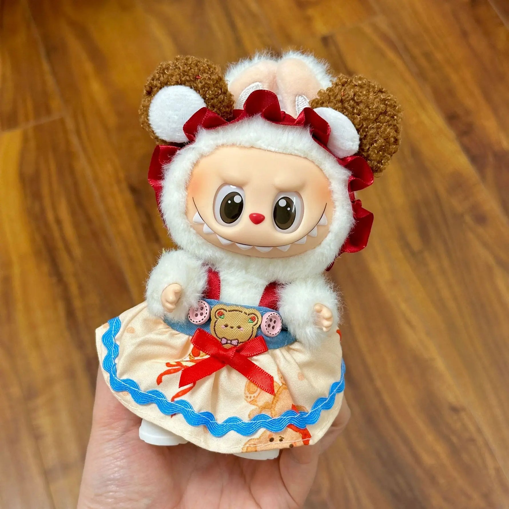 【Only Clothes】Mini Doll'S Clothes Outfit Accessories for Ropa Labubu and 10cm Cotton Doll Baby Replacement Clothes Clothing Gift