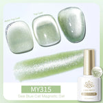 BORN PRETTY 10ml Silver Water Light Cat Magnetic Gel Nail Polish Nail Supplies Vernis Semi Permanent Gel for Fall Winter Nails