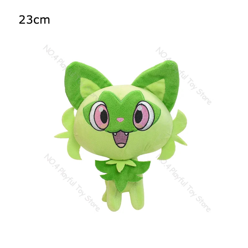 Pokemon Figures Plush Toy Sprigatito Floragato Meowscarada 1st and 2nd Order Evolution Kawaii Doll Soft Stuffed Toys Gift