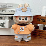 17cm Labubu Doll Capybara Costume Suit V1 V2 V3 Clothes Set Plush Toy Outfit Accessories