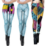 Halloween Sally Suit Cosplay Costume Anime Movie Bodysuit Spandex Jumpsuit Party Carnival Leggings Day of The Dead Zentai Set