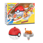 Pokemon spinning top ball toy action figure original Pikachu Charmander Squirtle Mew Eevee box gyro spin battle game poke child