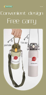 Stainless Steel Thermo Bottle Thermal Water Bottle Large Capacity Tumbler Portable Cold Hot Drinks Thermos Cup Fitness Cold Hot