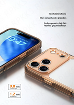 Luxury Hybrid Transparent Shockproof Phone Case For iPhone 17 Pro Max 17 Air 17Pro Max Clear Hard Acrylic Protective Back Cover